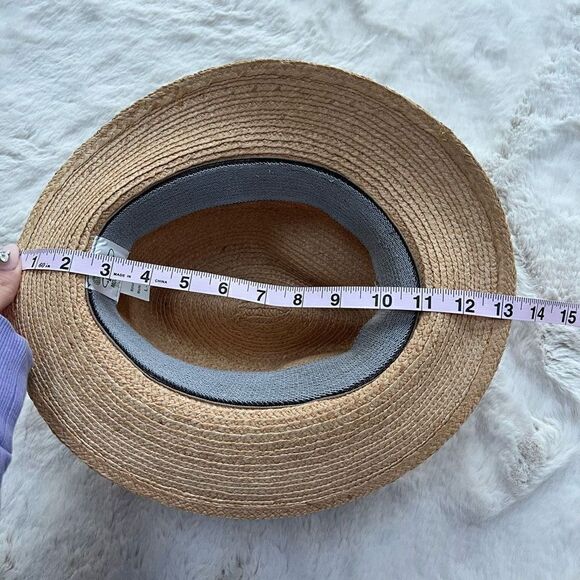 Vintage 90s Raffia Straw Hat Western Ranch Women’s - Picture 8 of 8